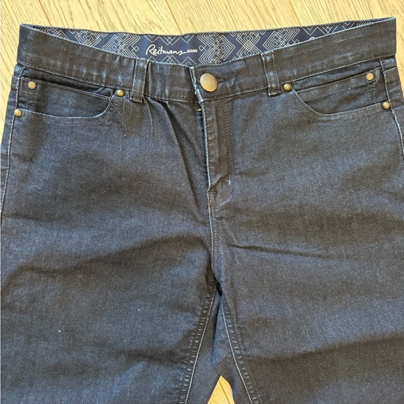 Reitmans NWOT Deep Indigo Capri Jeans - Picture 2 of 5